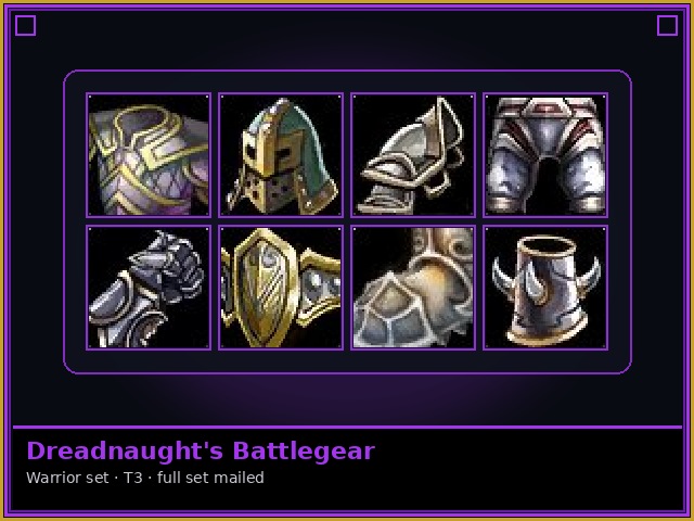 Warrior · T3 — Dreadnaught's Battlegear