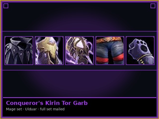 Mage · Ulduar — Conqueror's Kirin Tor Garb