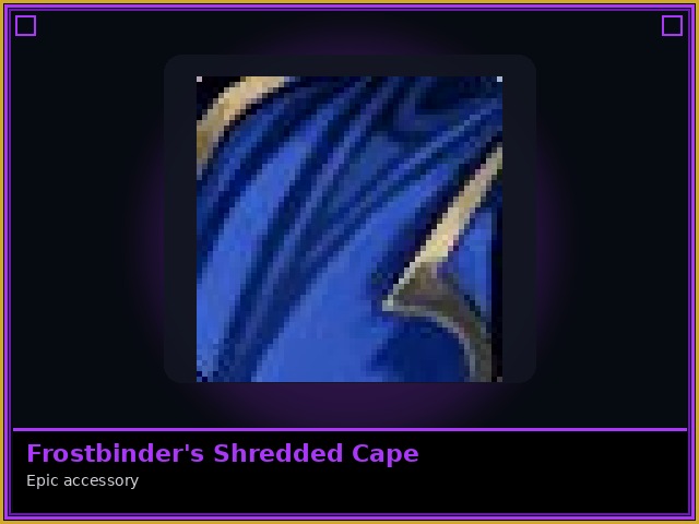 Frostbinder's Shredded Cape