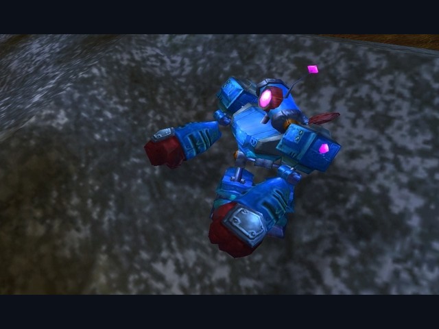 Blue Clockwork Rocket Bot