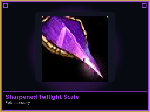 Sharpened Twilight Scale