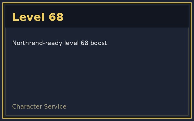 Level Boost 68